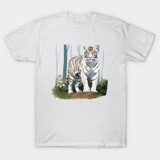 White Tiger From India T-Shirt